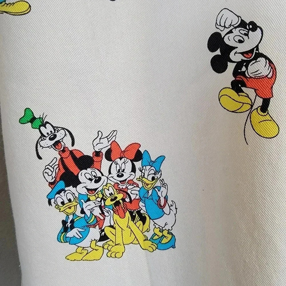 Disney Cream Button Down Shirt with Colorful Characters - Picture 6 of 8